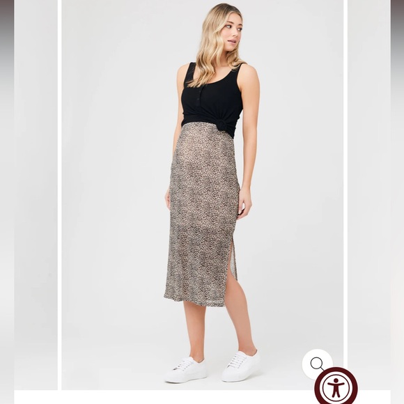 Ripe maternity leopard mesh skirt L - Picture 6 of 6